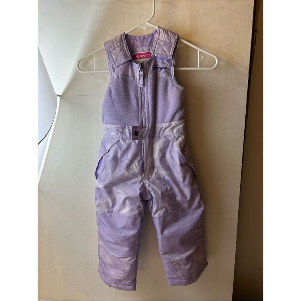 Snozu 3t girls snowsuit bibs purple